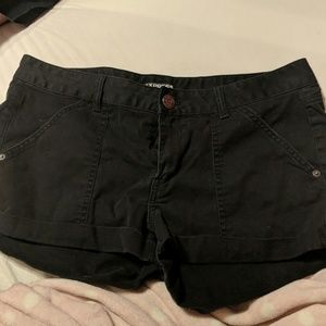 Black express shorts